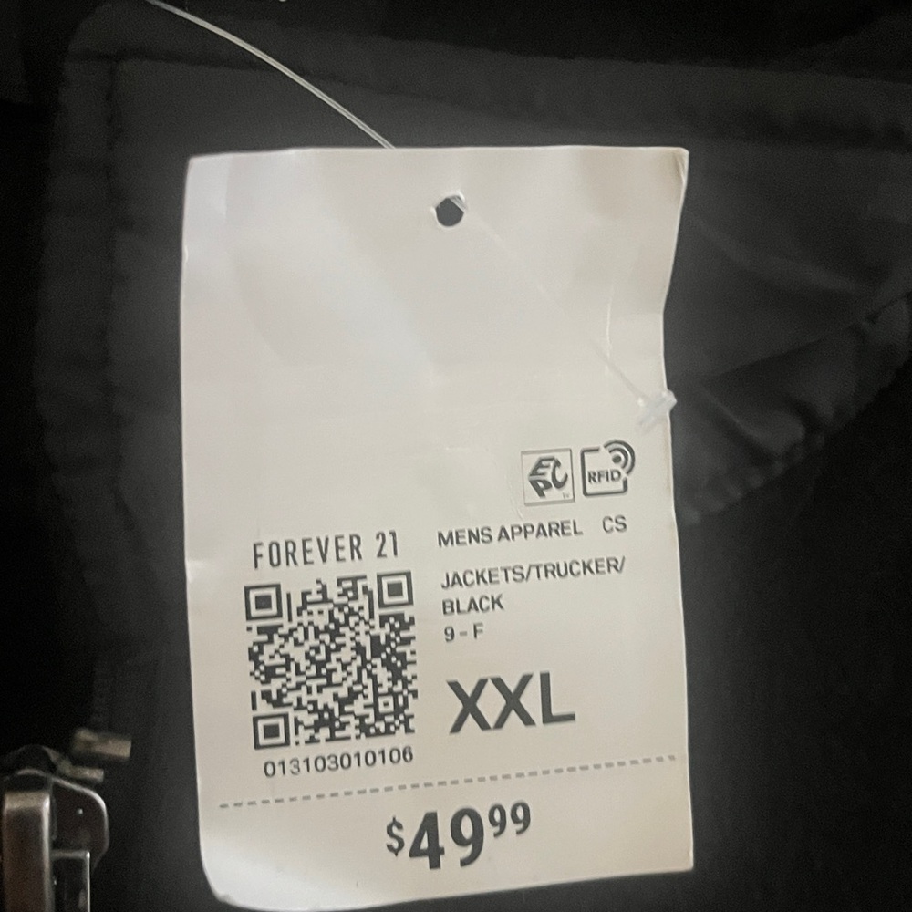 Forever 21 21
ZIP-UP TRUCKER JACKET size xxl black BNWT - Picture 7 of 10